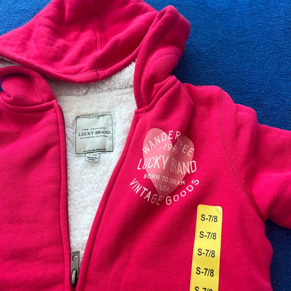 Lucky brand new red hooded